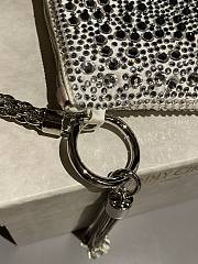 Fortok Jimmy Choo Beaded Clutch Bag White 26×20×3cm - 3
