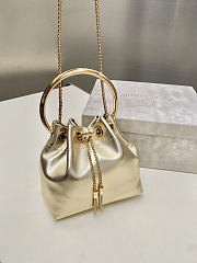 Fortok Jimmy Choo Bun Bun Bag Gold 16x16x9cm - 6