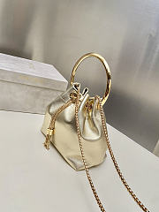 Fortok Jimmy Choo Bun Bun Bag Gold 16x16x9cm - 4