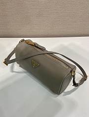 Fortok Prada Arqué leather shoulder bag Grey 22x9x7.5cm - 4