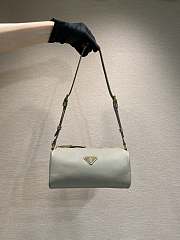 Fortok Prada Arqué leather shoulder bag White 22x9x7.5cm - 1
