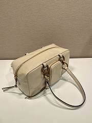 Fortok Prada Dangle Mini leather top-handle bag Ivory 30x14x13.5cm - 4