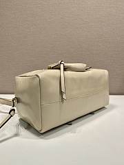 Fortok Prada Dangle Mini leather top-handle bag Ivory 30x14x13.5cm - 3