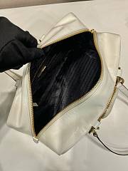 Fortok Prada Dangle Mini leather top-handle bag White 30x14x13.5cm - 4
