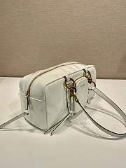 Fortok Prada Dangle Mini leather top-handle bag White 30x14x13.5cm - 3