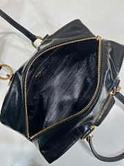 Fortok Prada Dangle Mini leather top-handle bag Black 30x14x13.5cm - 6