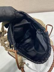 Fortok Prada Noue Cotton Macrame Bag Black 30x37cm - 5
