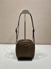 Fortok Prada leather shoulder bag Brown 15x14x11cm - 1