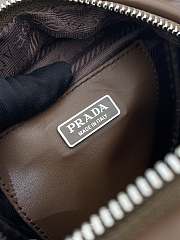 Fortok Prada leather shoulder bag Brown 15x14x11cm - 4