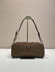 Fortok Prada leather shoulder bag Brown 28x11.5x10cm - 1