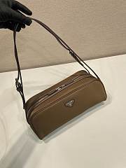Fortok Prada leather shoulder bag Brown 28x11.5x10cm - 4