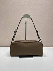 Fortok Prada leather shoulder bag Brown 28x11.5x10cm - 2