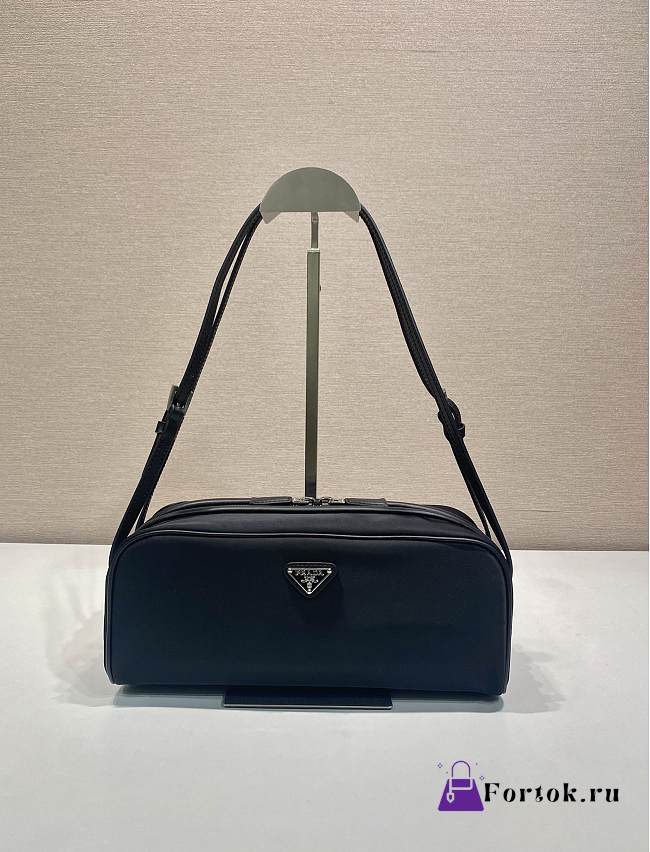 Fortok Prada leather shoulder bag Black 28x11.5x10cm - 1