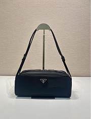Fortok Prada leather shoulder bag Black 28x11.5x10cm - 1