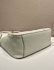 Fortok Prada Leather Tote Bag Sand Beige 38x32x14cm - 4