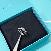 Fortok Tiffany & Co Knot with Diamonds Silver Ring - 3