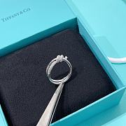 Fortok Tiffany & Co Knot with Diamonds Silver Ring - 6