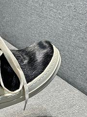 Fortok Rick Owens GeoBasket Cow Fur high-top sneakers Black - 2