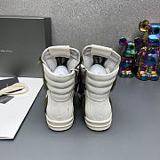 Fortok Rick Owens GeoBasket Cow Fur high-top sneakers Green - 5