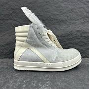 Fortok Rick Owens GeoBasket Cow Fur high-top sneakers Grey - 6