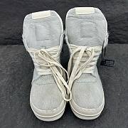 Fortok Rick Owens GeoBasket Cow Fur high-top sneakers Grey - 4