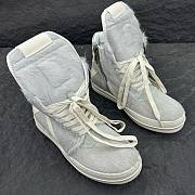 Fortok Rick Owens GeoBasket Cow Fur high-top sneakers Grey - 1