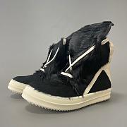 Fortok Rick Owens Geobasket high-top sneakers Fur Black - 1