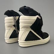 Fortok Rick Owens Geobasket high-top sneakers Fur Black - 6