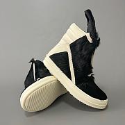 Fortok Rick Owens Geobasket high-top sneakers Fur Black - 5