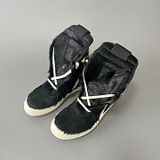 Fortok Rick Owens Geobasket high-top sneakers Fur Black - 2