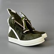 Fortok Rick Owens Geobasket high-top sneakers Fur Green - 6