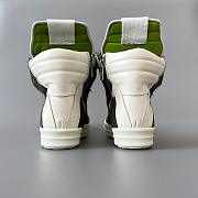 Fortok Rick Owens Geobasket high-top sneakers Fur Green - 5