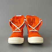 Fortok Rick Owens Geobasket high-top sneakers Fur Orange - 5