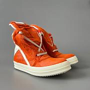 Fortok Rick Owens Geobasket high-top sneakers Fur Orange - 2