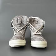 Fortok Rick Owens Geobasket high-top sneakers Fur Grey - 6