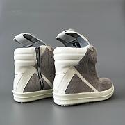 Fortok Rick Owens Geobasket high-top sneakers Fur Grey - 2