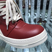 Fortok Rick Owens GeoBasket Leather high-top sneakers Red - 6