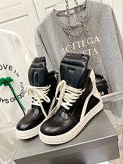 Fortok Rick Owens GeoBasket Leather high-top sneakers Black - 1