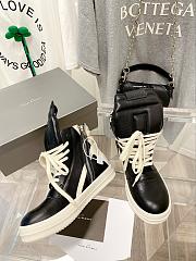 Fortok Rick Owens GeoBasket Leather high-top sneakers Black - 6