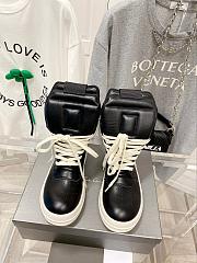 Fortok Rick Owens GeoBasket Leather high-top sneakers Black - 2