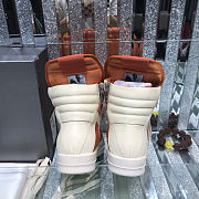 Fortok Rick Owens GeoBasket Leather high-top sneakers Orange - 2