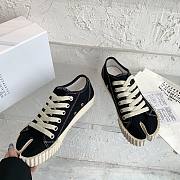 Fortok Maison Margiela Tabi low-top canvas sneakers black - 6