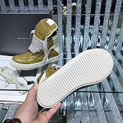 Fortok Rick Owens GeoBasket Leather high-top sneakers Olive Green - 2
