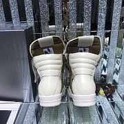 Fortok Rick Owens GeoBasket Leather high-top sneakers Olive Green - 3