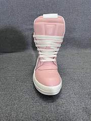 Fortok Rick Owens GeoBasket Leather high-top sneakers Pink - 4