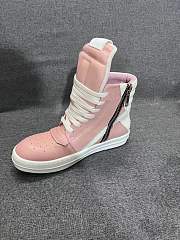 Fortok Rick Owens GeoBasket Leather high-top sneakers Pink - 2