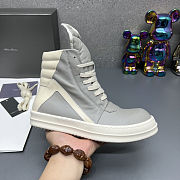 Fortok Rick Owens GeoBasket Leather high-top sneakers Grey - 6