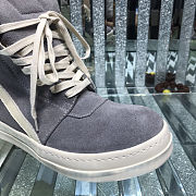 Fortok Rick Owens GeoBasket Suede high-top sneakers Grey - 6