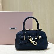 Forotk Miu Miu Aventure Nappa Leather Bag Black 21 x 13,2 x 8cm - 4