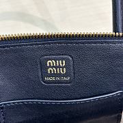 Forotk Miu Miu Aventure Nappa Leather Bag Black 21 x 13,2 x 8cm - 3